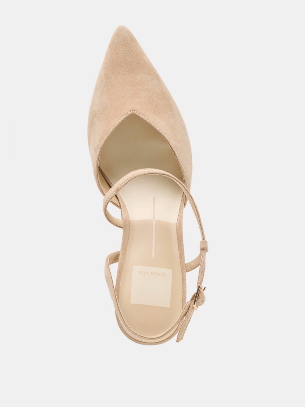 NWOT Dolce Vita Kamra Heels Camel Suede - Picture 3 of 16